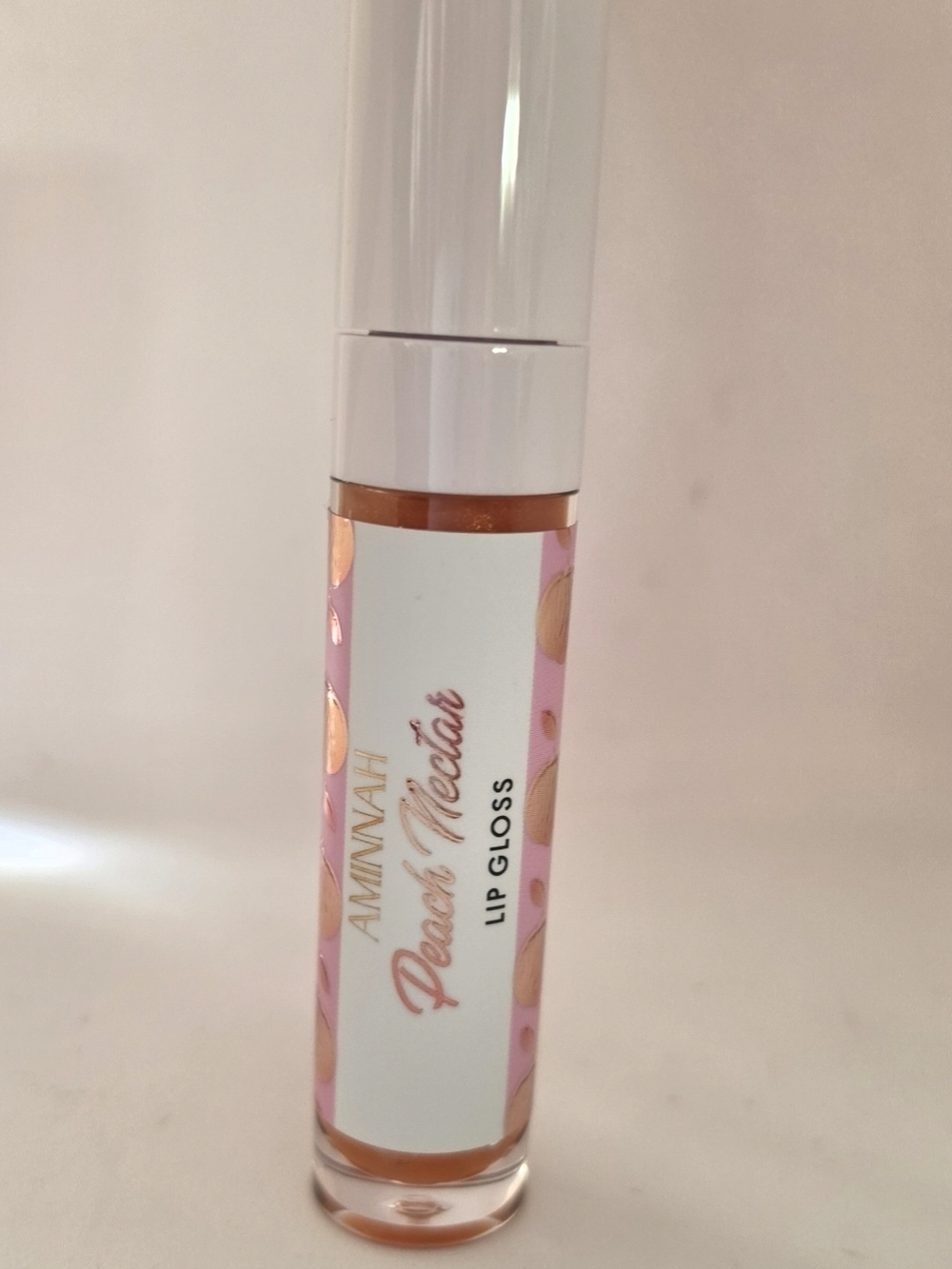 AMINNAH Peach Nectar Lip Gloss - Peach Shade